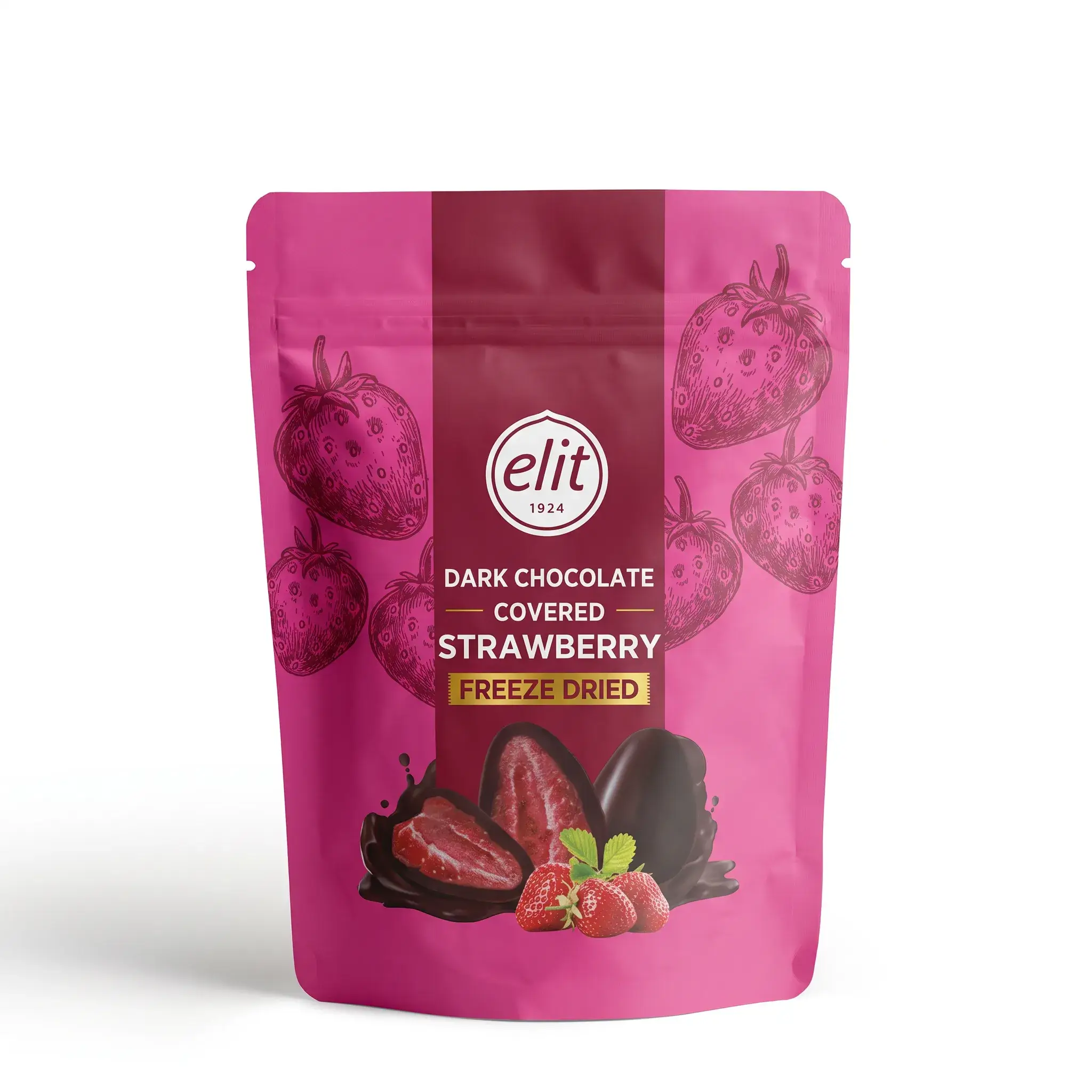 Elit Dark Chocolate Covered Strawberry Freeze Dried