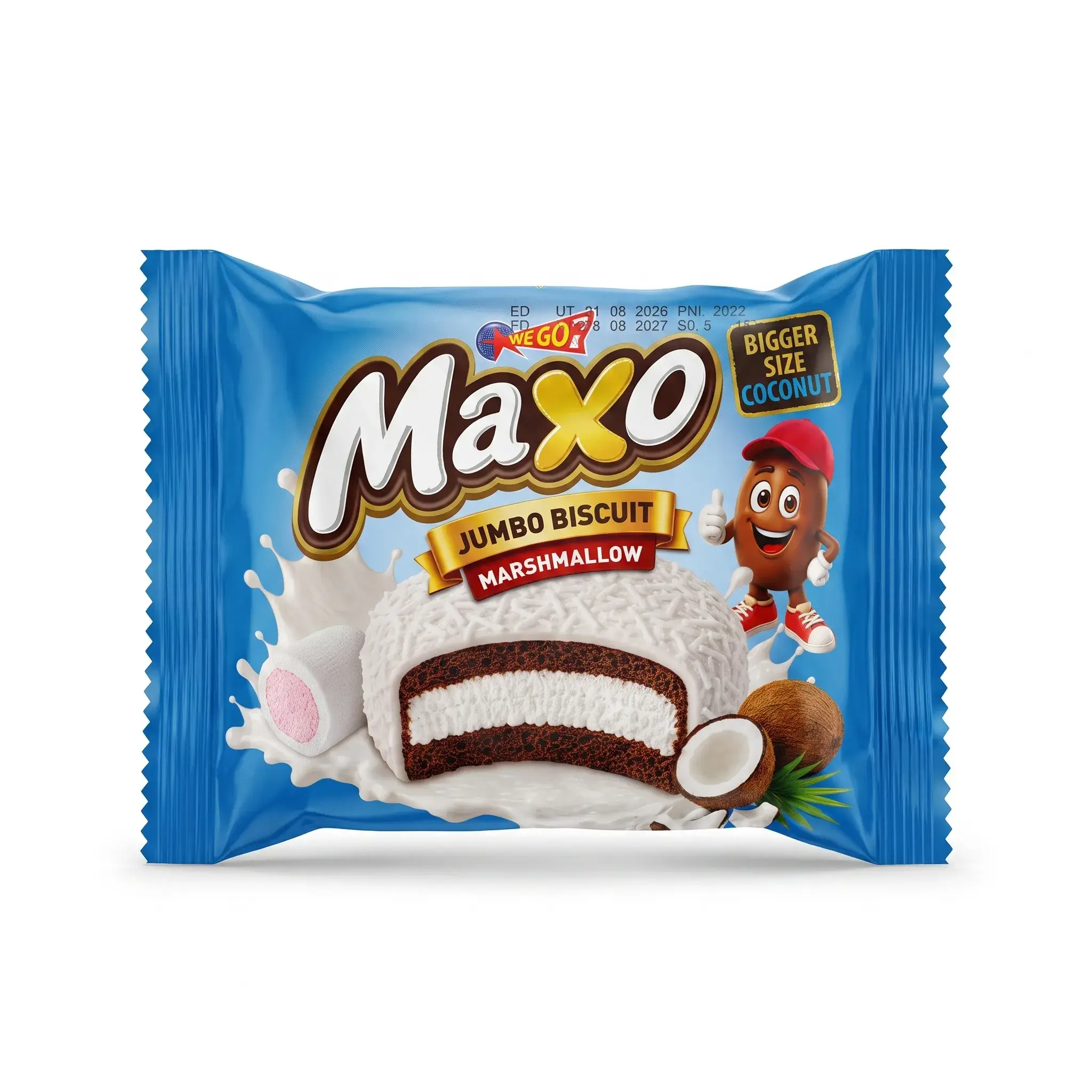 Maxo Jumbo Biscuit Marshmallow Coconut