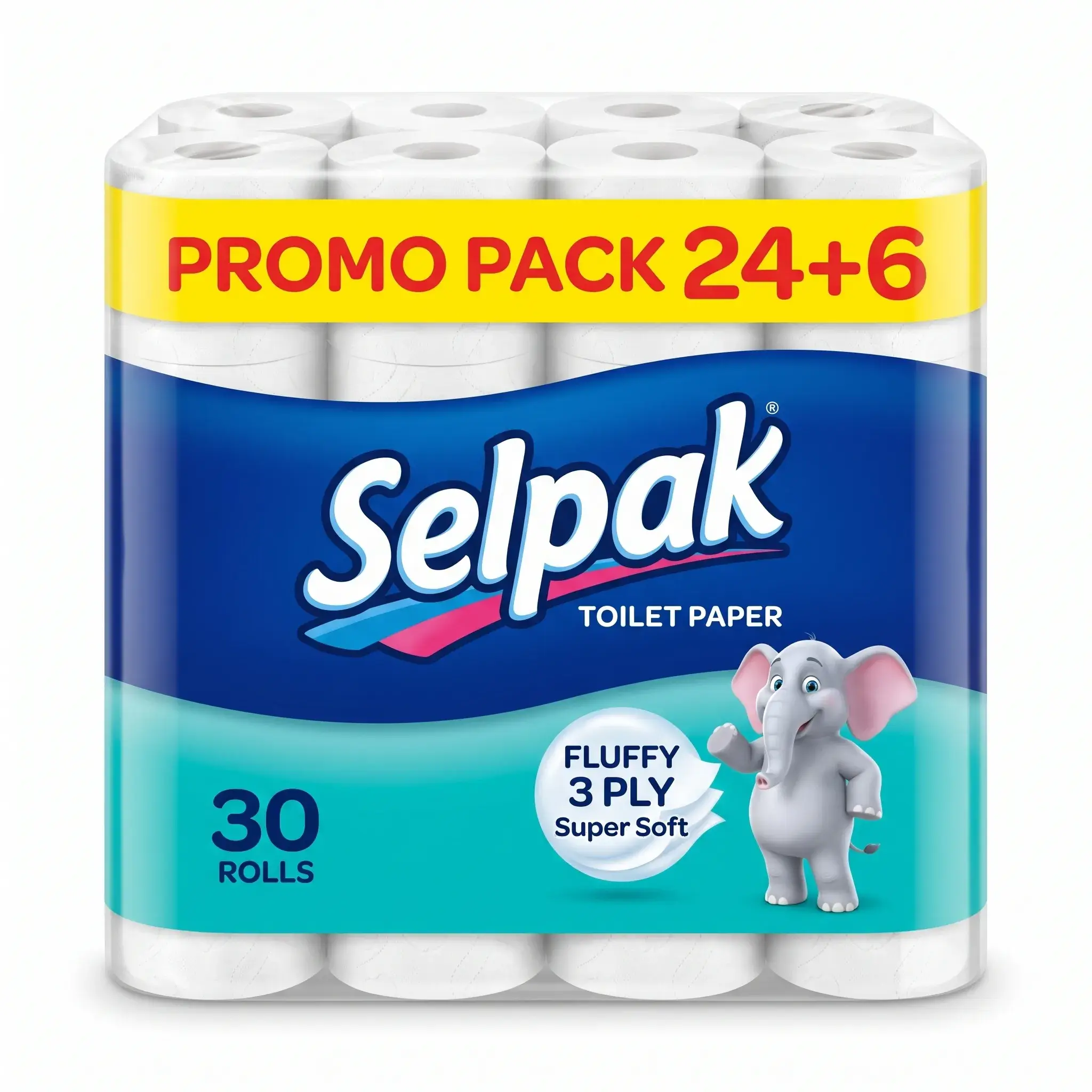 Selpak Toilet Paper 24+6 Rolls