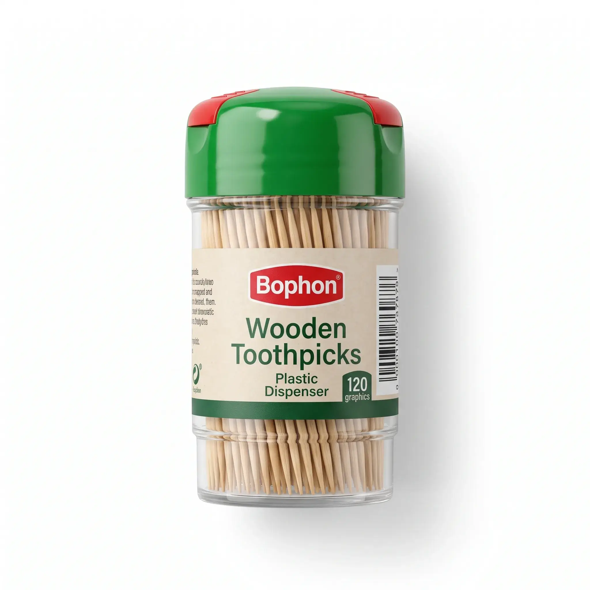 Wooden Toothpicks in Plastic Dispenser