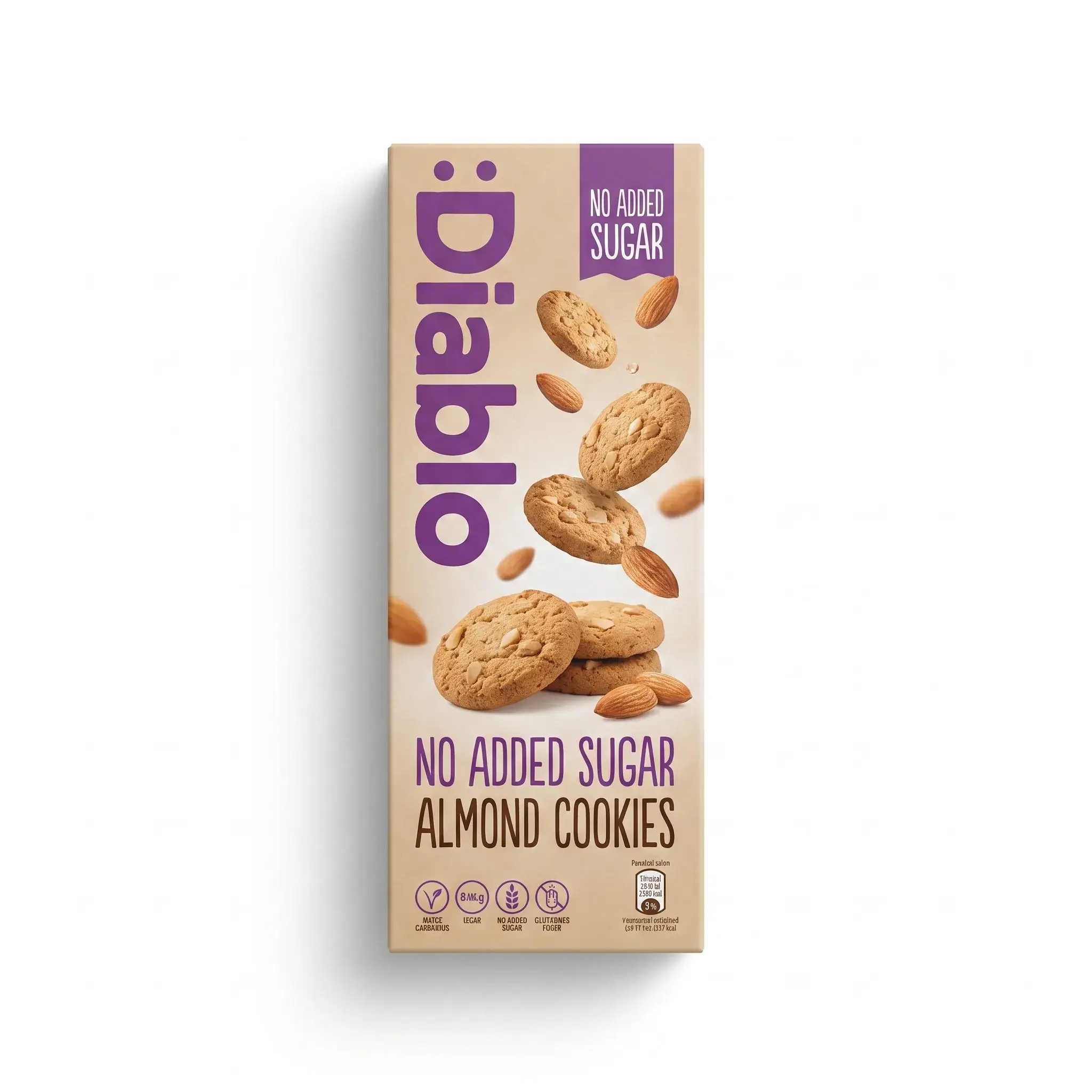 Diablo No Added Sugar Almond Cookies