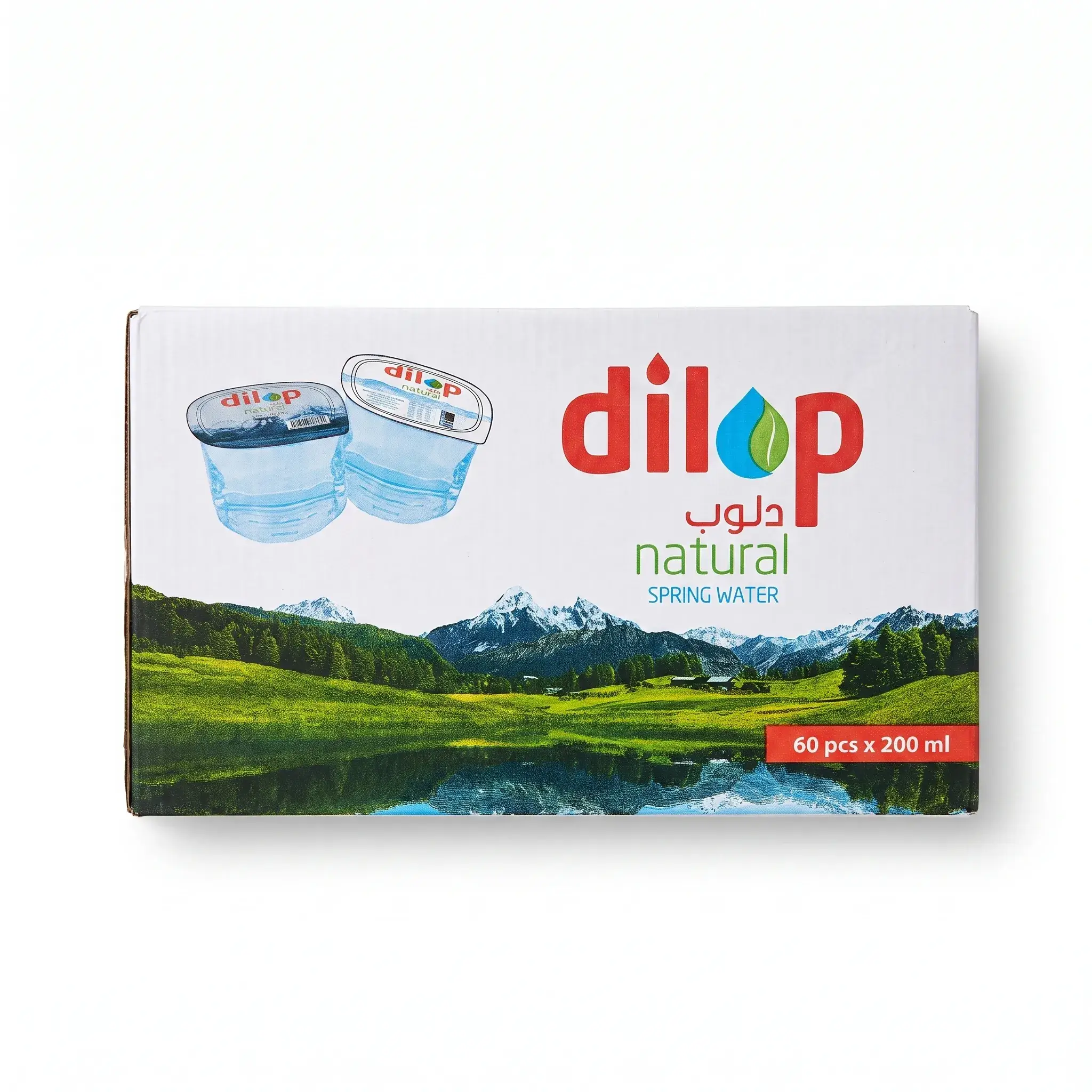 Dilop Natural Spring Water Cups 60 x 200ml