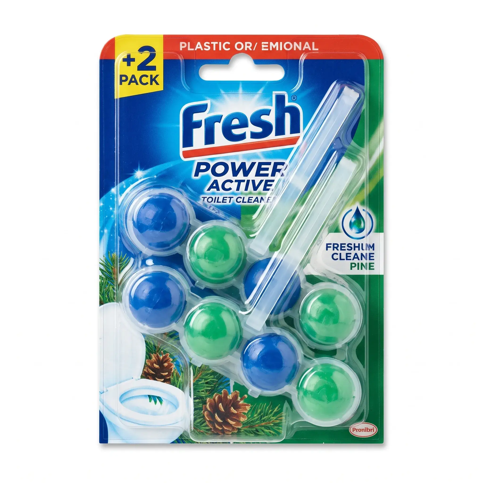 Fresh WC Power Active Toilet Cleaner Pine - 2 Units