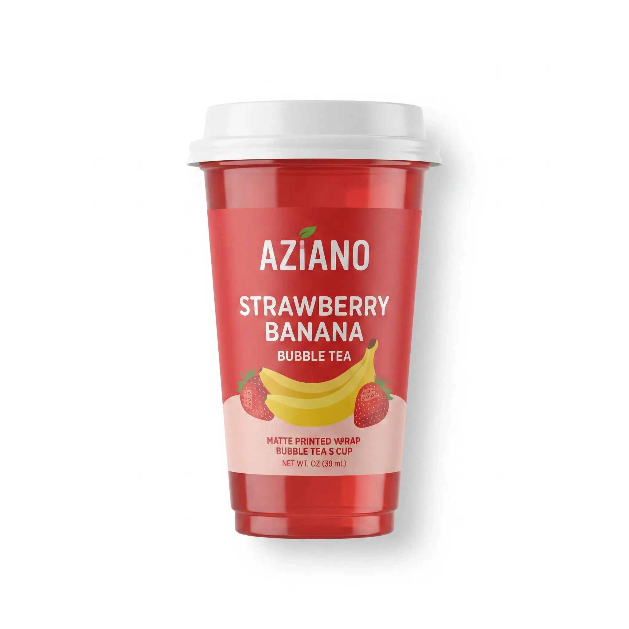 Aziano Strawberry Banana Bubble Tea