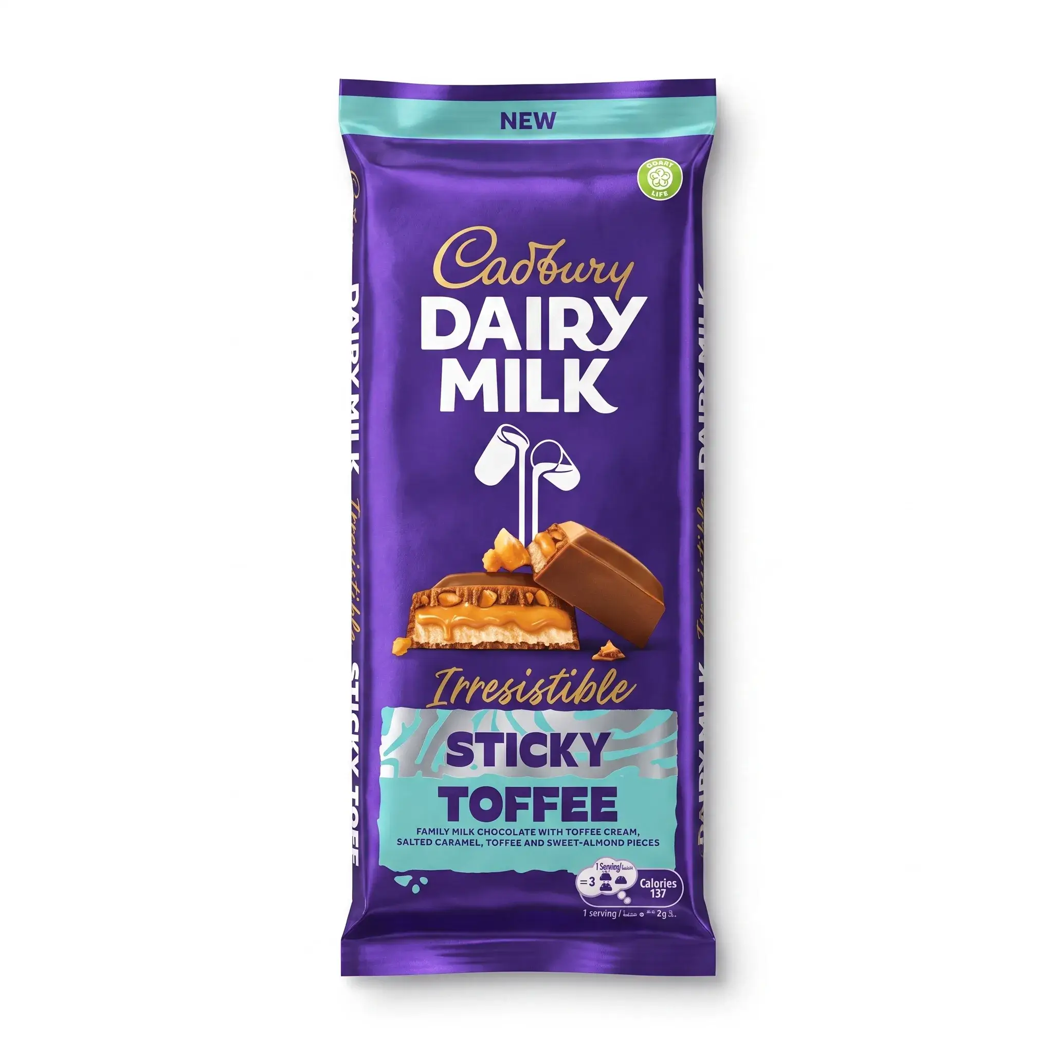 Cadbury Dairy Milk Sticky Toffee Chocolate Bar