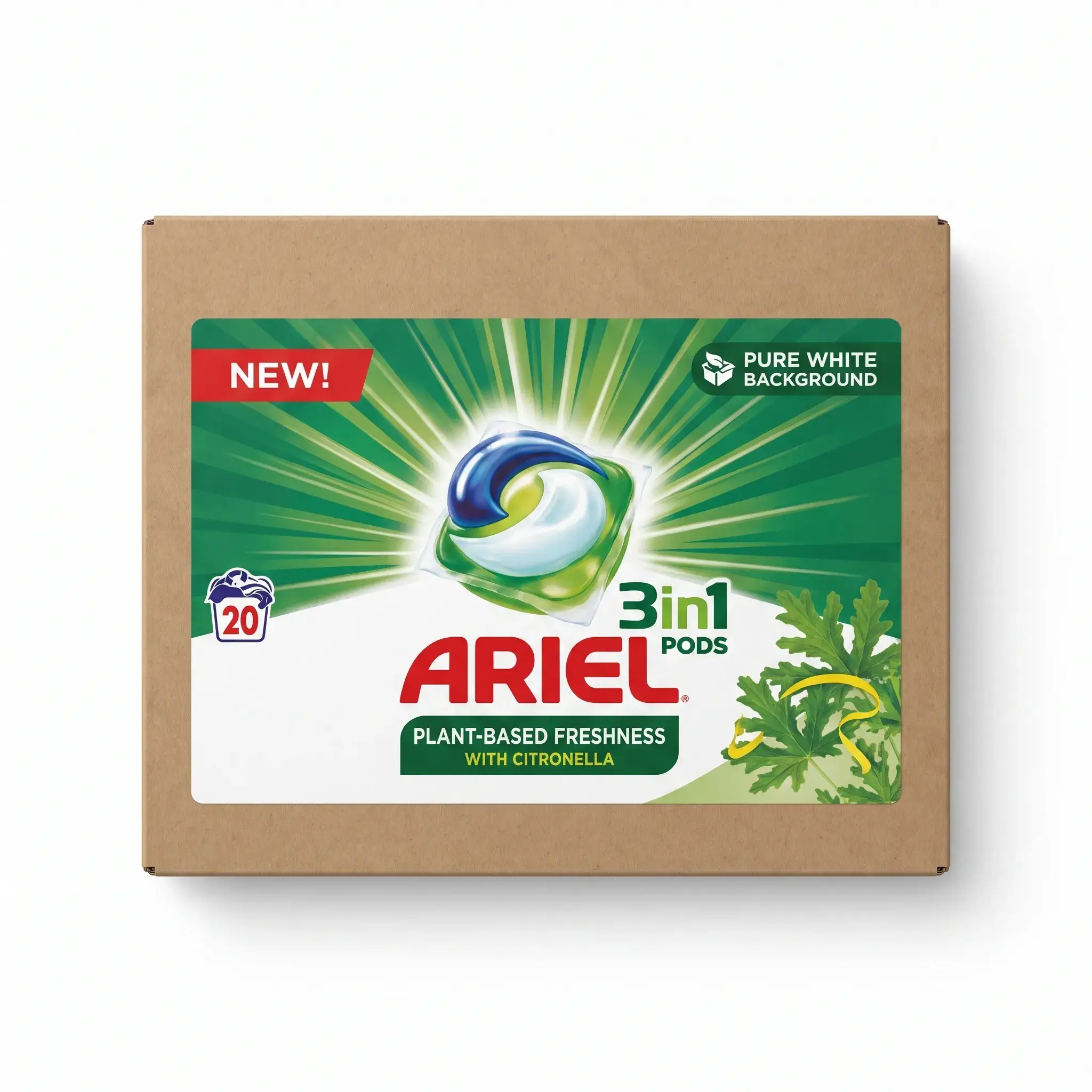 Ariel 3in1 Pods Plant-Based Freshness with Citronella