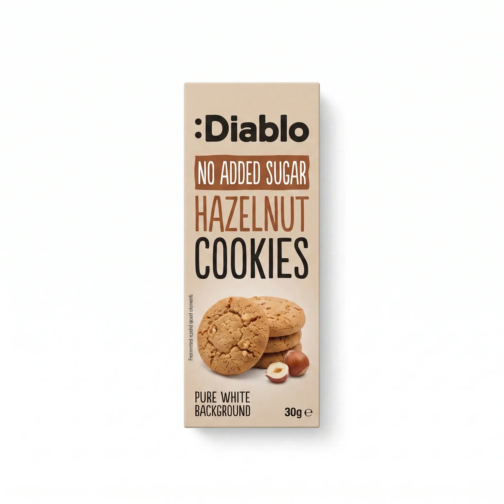 Diablo No Added Sugar Hazelnut Cookies