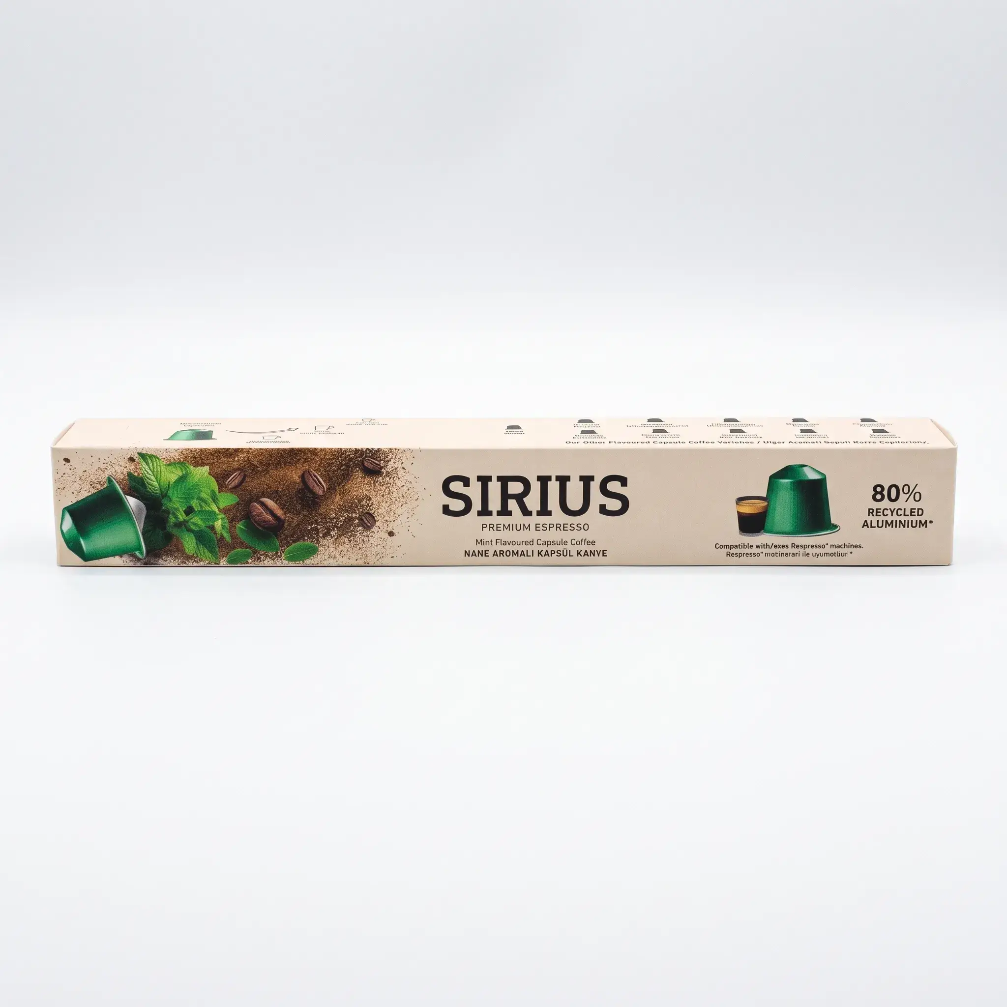 Sirius Premium Espresso Mint Flavoured Coffee Capsules
