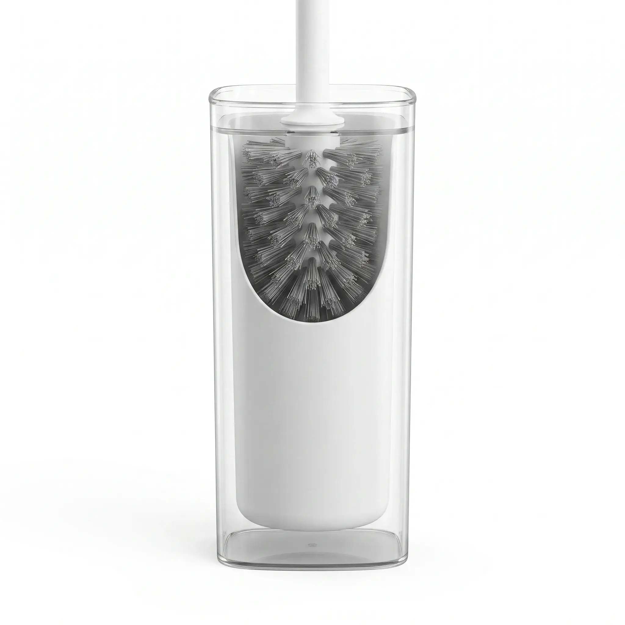 Bomai Toilet Brush with Holder - Grey (Model 2093)