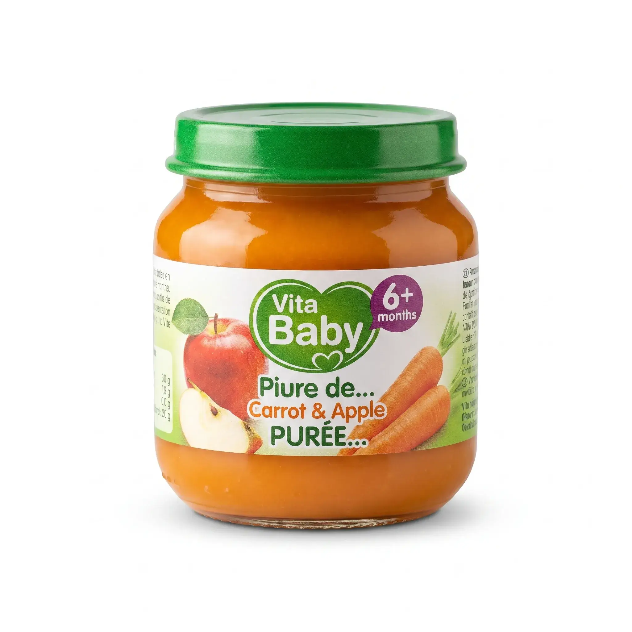 Vita Baby Carrot & Apple Puree (6+ Months)