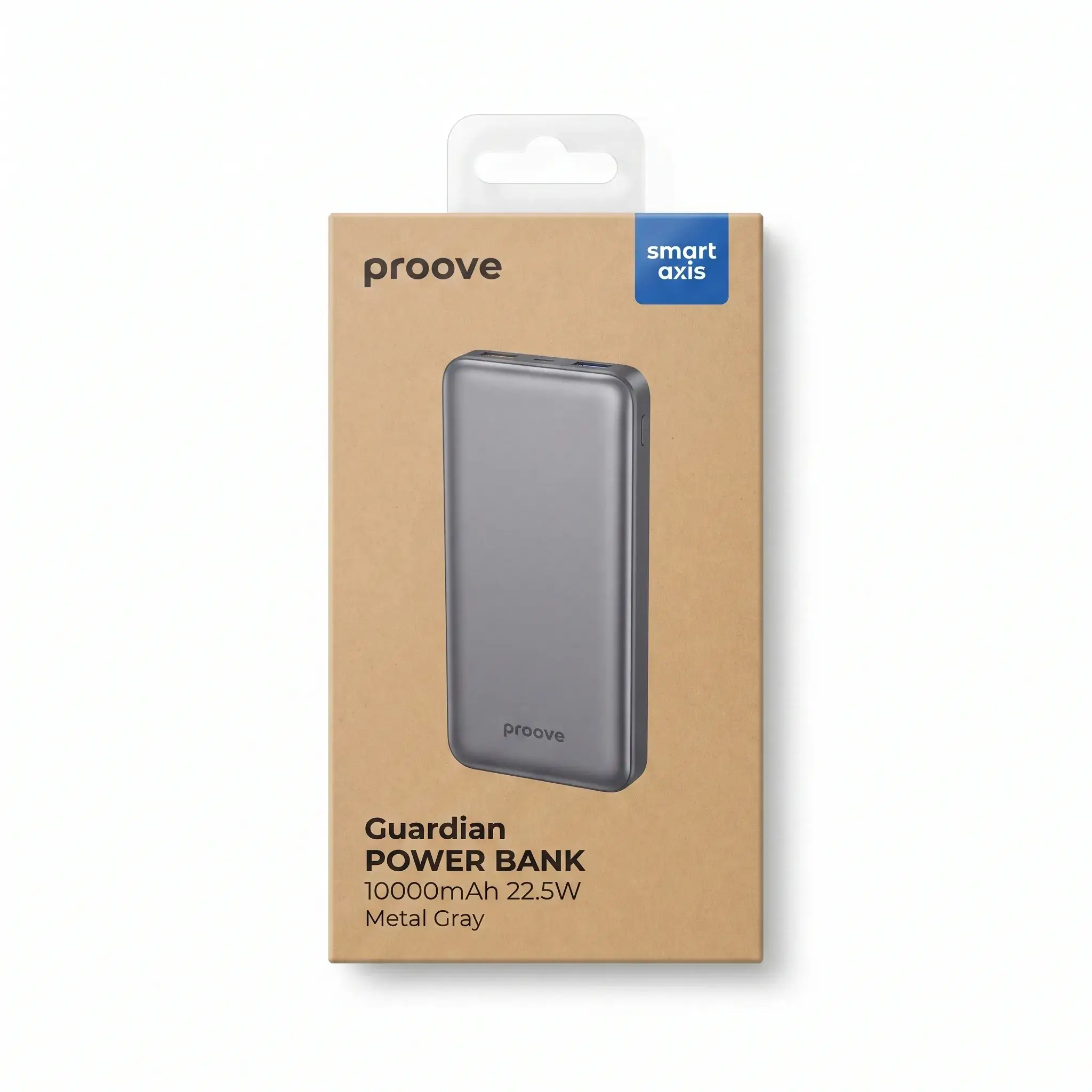 Proove Guardian Power Bank 10000mAh 22.5W Metal Gray