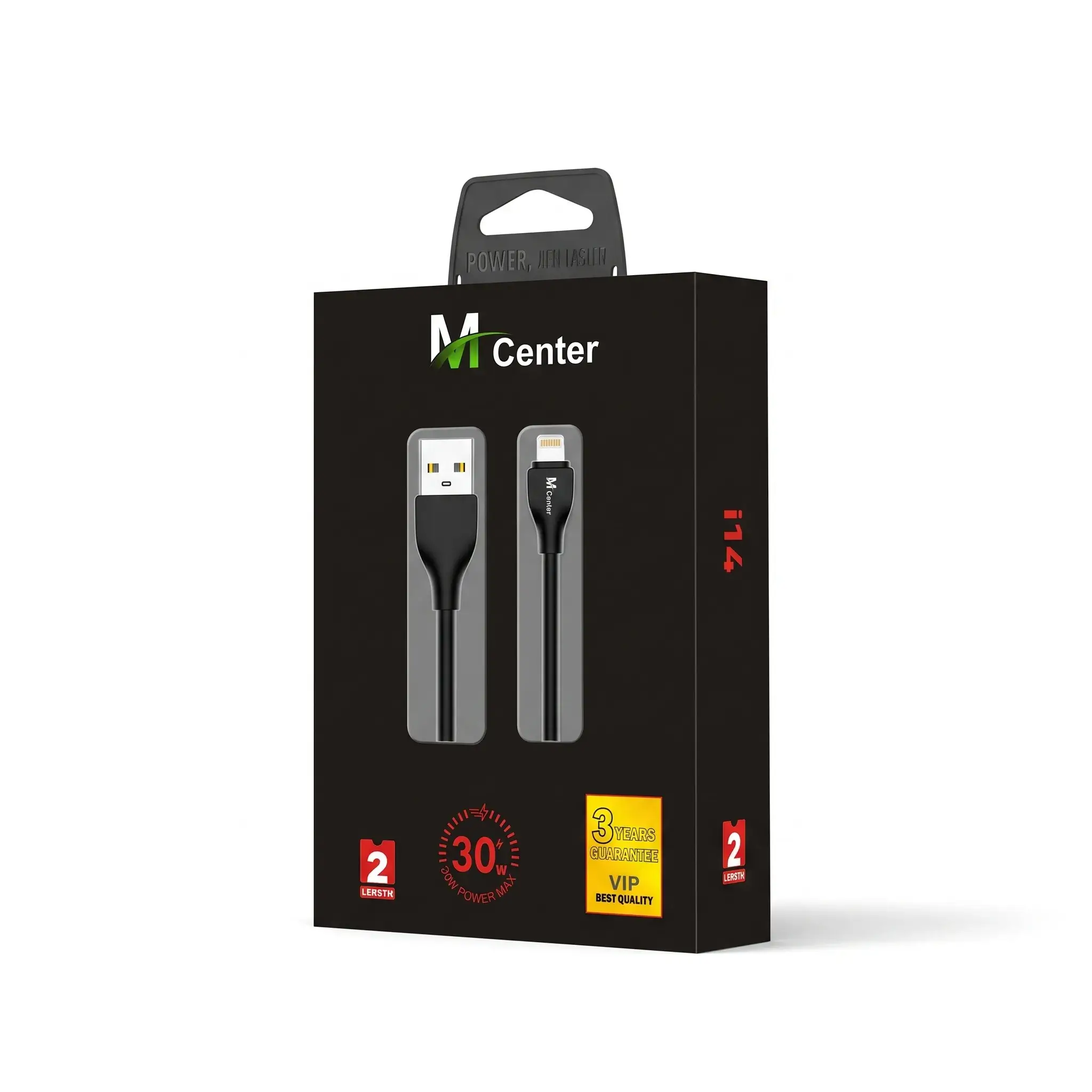 M Center USB to Lightning Charging Cable 2M 30W