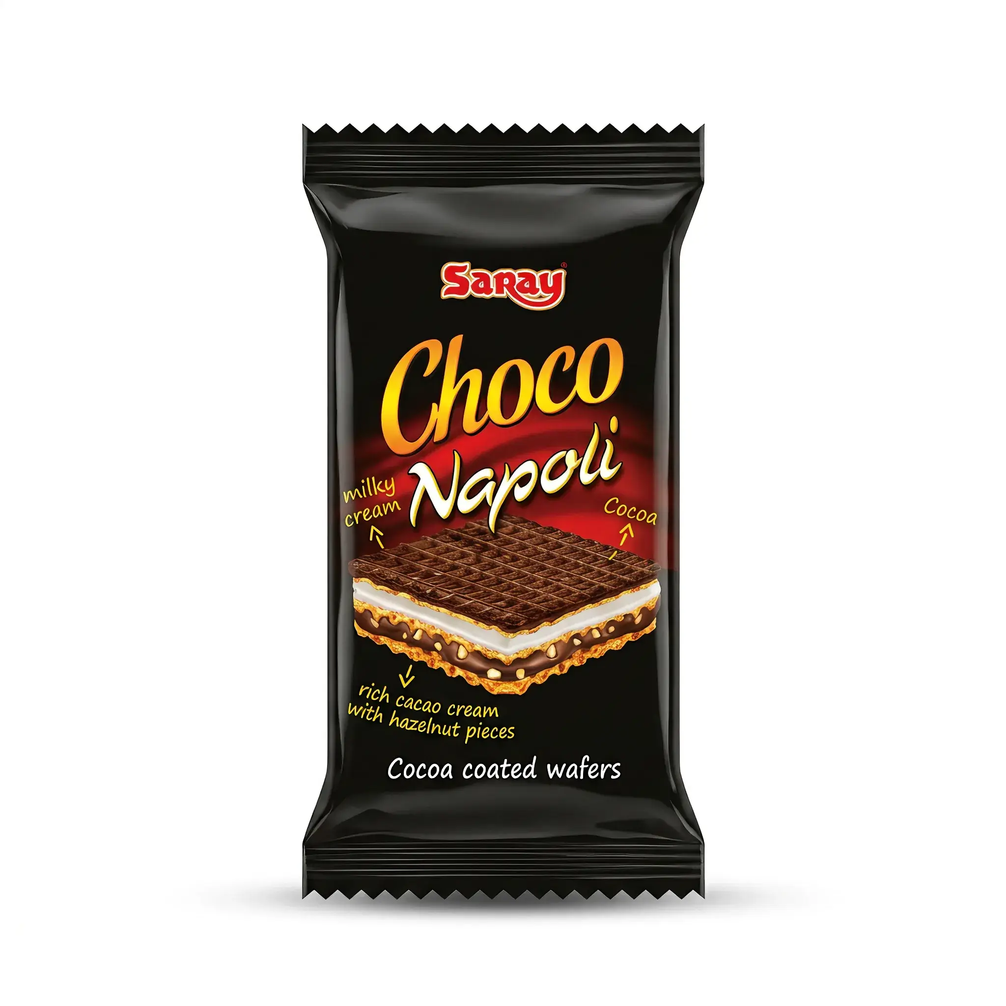 Saray Choco Napoli Wafer with Hazelnut & Milk Cream