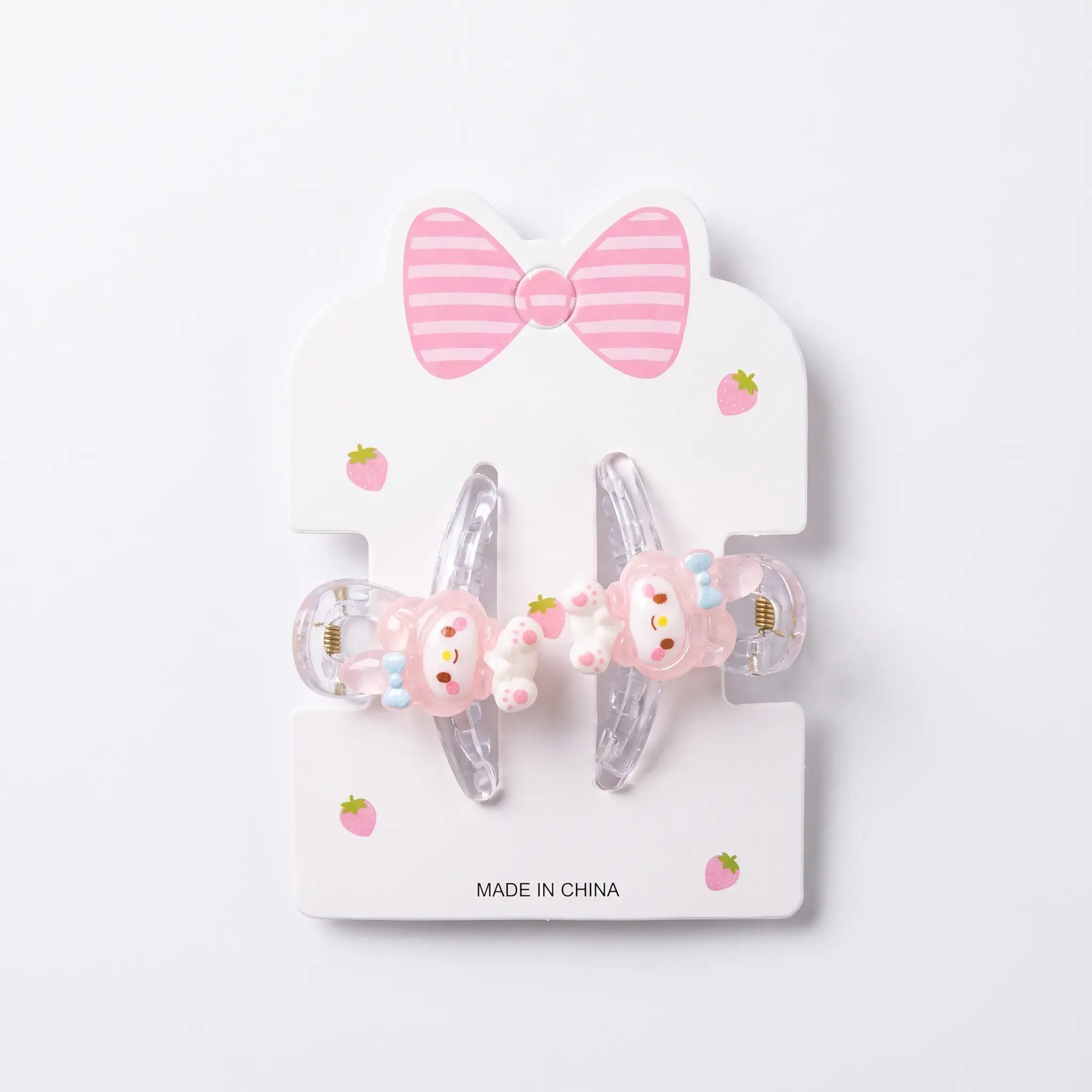 My Melody Style Character Hair Clips - 2 Pieces